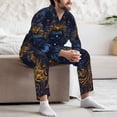 thumbnail image 7 of Balery Elegant Dog Mandala Art Pattern Pajama Sets for Men Long Sleeve 2 Piece Sleepwear Loungewear Sets Soft PJ's with Pockets Long Sleeve Comfy Pj Sets-Medium, 7 of 7