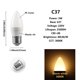 thumbnail image 1 of Bombilla Led para decoración del hogar, lámpara blanca cálida y fría, 8 piezas, 220V, C37, 3W-7W, E27, B22, E14, 1 of 4