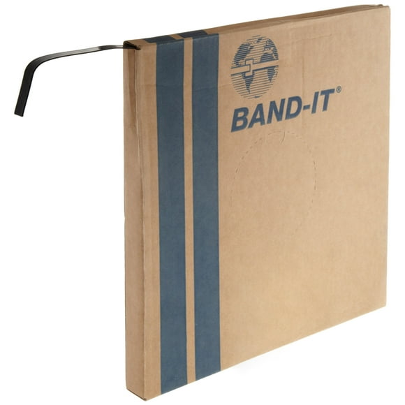 BAND-IT Bande Enduite AE4349, Acier Inoxydable 316, 1/2 x 0,045 Épaisseur avec Revêtement PPA571, Rouleau de 82,5 Pieds