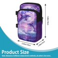 thumbnail image 7 of COEQINE Large Capacity Forearm Crutch Bag for Seniors Purple Dolphin Moon Elbow Crutch Attachment, Zipper Pouch, 2 Pockets, Lightweight, for Walking Cane & Hiking Stick, 7 of 7