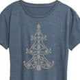 thumbnail image 3 of Instant Message - Christmas - Jewel & Sparkle Tree - Women's Short Sleeve Graphic T-Shirt, 3 of 6