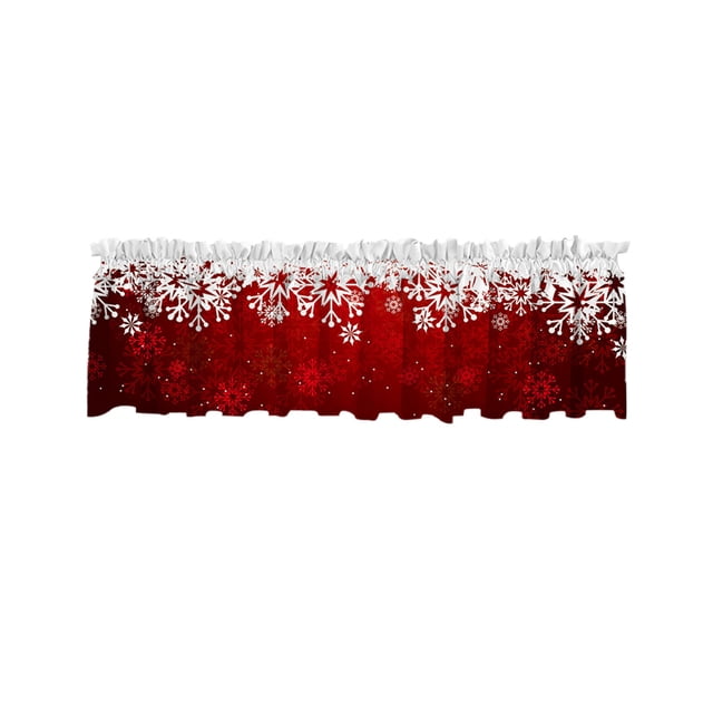 Christmas Window Decorations,Essential for Christmas 137X45Cm/53.9X17.7Inches the Exquisite Christmas Style Window Drapery Festive Decorations Making the Window Wear the Coat of Christmas
