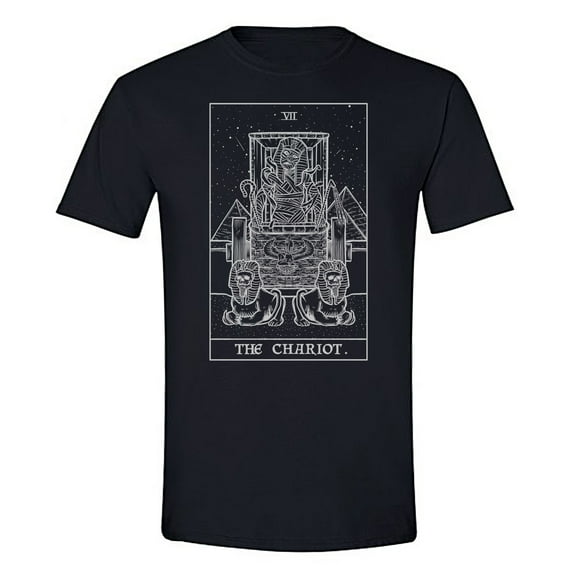 The Ghoulish Garb The Chariot Tarot Card Shirt Terror Tarot Shadow Edition Small