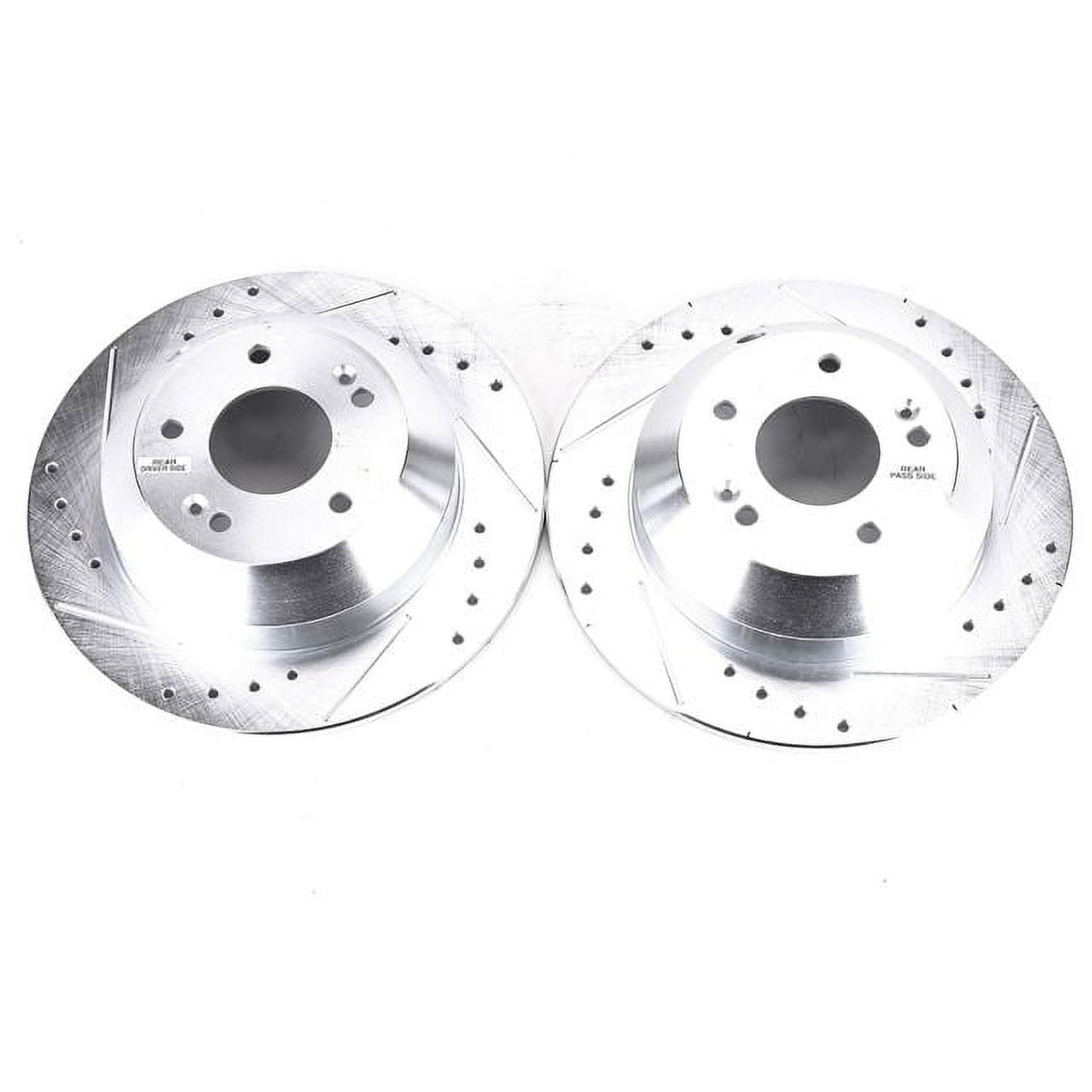 Power Stop Rear Pair of Drilled and Slotted Brake Rotors JBR1705XPR Fits 2016 Kia Sorento