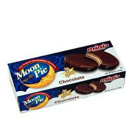 Moon Pie Minis Chocolate Marshmallow Sandwich 110 Calories - 2 Packages