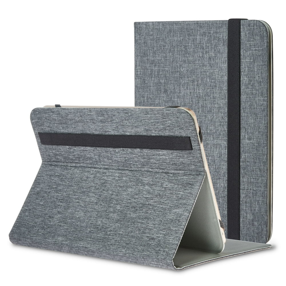 onn. Universal Tablet Case for 7"8" Tablets, Heather Grey Walmart