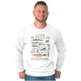thumbnail image 5 of Fishermen's Life Humor Funny Fishing Long Sleeve TShirt Men Women Brisco Brands X, 5 of 6