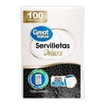 thumbnail image 1 of Servilletas Great Value Deluxe 100 pzas, 1 of 4