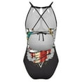 thumbnail image 5 of Adventure Time Women's One-piece Swimsuit Bathing Suits High Neck Tummy Control Swimwear Swim Suit 2XL, 5 of 7