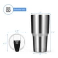 thumbnail image 2 of Costway Gobelet en Acier Inoxydable 30oz Double Paroi Isolée sous Vide avec Couvercle, 2 of 10