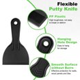 thumbnail image 3 of Uxcell 4pcs Putty Scraper 1.5" Plastic Flexible Tool for Pasting Plaster Repairing Walls, 3 of 7