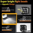 thumbnail image 4 of LED Work Light 3-sided Light 6000K 100W Driving Lights IP67 Waterproof Spot Lights for Truck,, 4 of 7