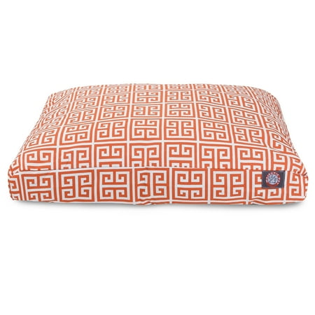 Majestic Pet Rectangle Dog Bed - Orange Towers - Small
