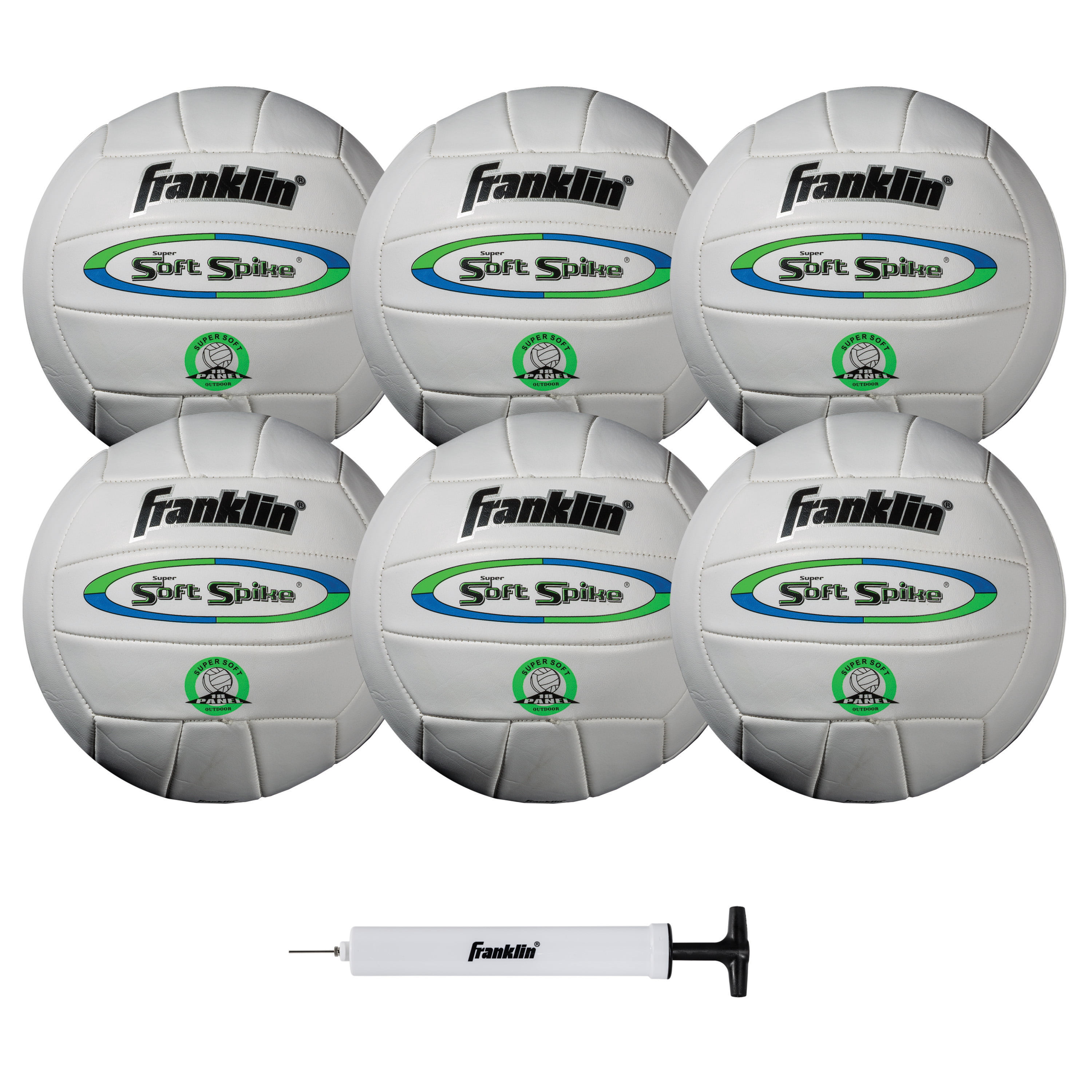Franklin Sports Official Size Volleyball Beach Backyard Shok Sorb Soft Touch 