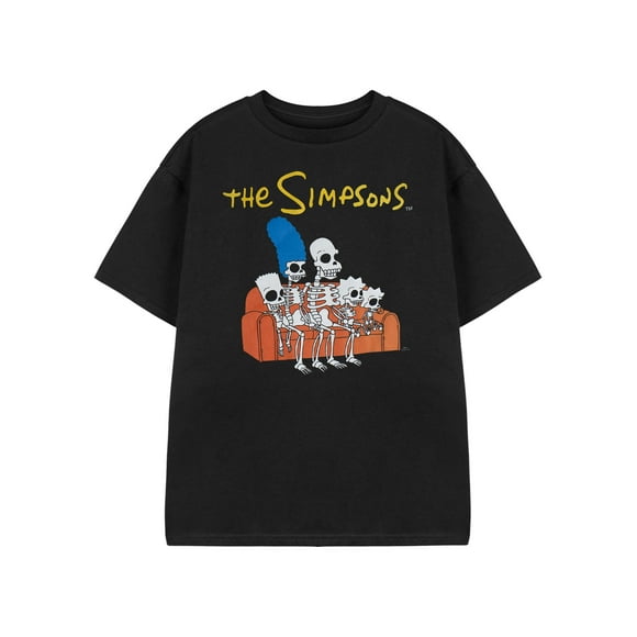 The Simpsons T-Shirt à Manches Courtes Noir pour Garçons