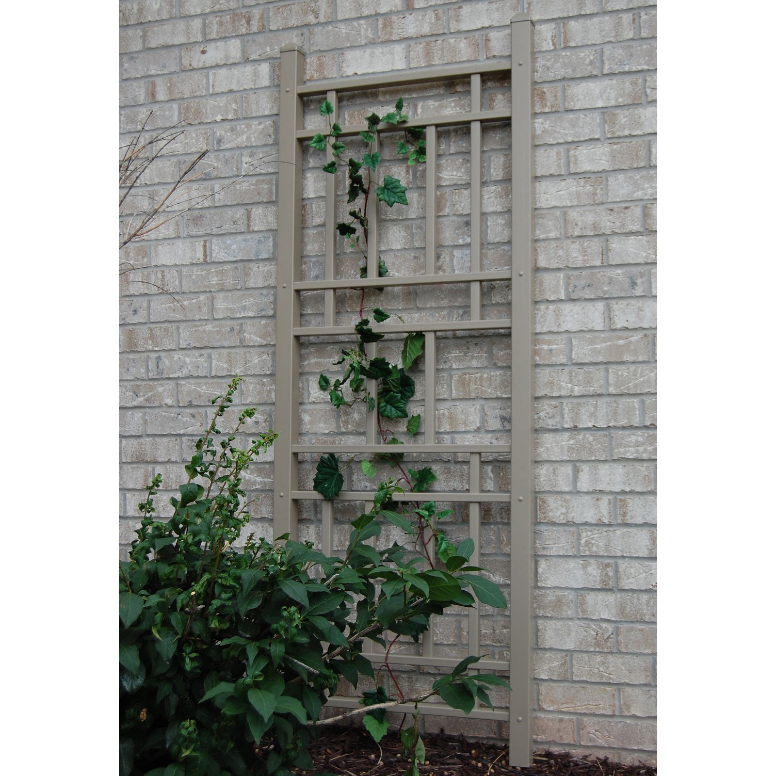Dura-Trel Wellington 6.25-ft. Vinyl Wall Trellis Mocha by Dura-Trel Inc