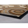 thumbnail image 5 of Festival Contemporary 2.7' x 7' Beige and Brown Polypropylene Indoor Area Rug, 5 of 10