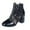 Black, variant on Mostsola Dress Ankle Boots for Women Elegant Embroidery Mesh Clear Heel Zipper Booties