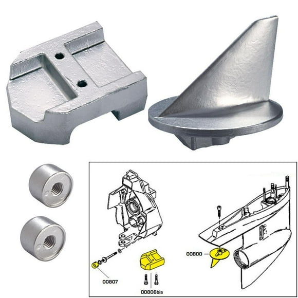 Tecnoseal Kit d'Ano w-Hardware - Mercure Alpha 1 Gen 1 - Aluminium