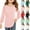 Pink, variant on Girls T Shirt Long Sleeve Fashion Spring Soft Warm Comfy Top Kids Plain Basic Uniform T-Shirts Crew Neck Tee Blouse Pullover Tops Size 4-13 Years