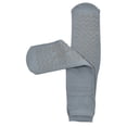 thumbnail image 2 of Ultra Soft Non-Slip Grip Slipper Socks, Gray - Fall Injury Prevention Hospital Sock for Safety, Comfort and Warmth - All Around Tread Pattern, 2 of 4