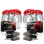 Powerstop KC6249 PSBKC6249 FRONT & REAR 1 CLICK KIT W/CALIPERS