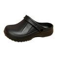 thumbnail image 3 of BdTemWBs Men's Women's Clogs,Unisex Garden Shoes Comfortable -on Outdoor Sandals Slippers for Beach Casual (Black,8.5), 3 of 8