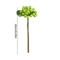 thumbnail image 3 of Qiweii Artificial Persimmon Branch Fake Fruit Tree Realistic Floral Ornament for Home, 3 of 6