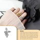 thumbnail image 4 of Sonducket Bucle de tejer, joyería estereoscópica en forma antigua, anillo de apertura Vintage, herramientas artesanales, suministros de Ropa, zapatos y accesorios Miscelánea NJ647 plata oscura, 4 of 6