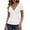 White, variant on Eyelet Wrap Tops for Women V Neck Short Sleeve Shirts with Side Button Ruched Tunics Blouse Business Casual Outfits Going Out Tops 2026 Summer Beach Vacation Outfits