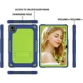 thumbnail image 2 of for TCL TAB10 5G 9183W / for TCL TAB 10s 10.1" FHD Tablet Case Soft Silicone Rubber Had Back Shell Kids Friendly Case Built in Stand Shoulder Strap for TCL TAB10 5G / TCL TAB 10s (Navy+Green), 2 of 6