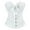 White, variant on Kaemgyyd Medieval Corset Tops for Women Floral Back Lace up Renaissance Corset Going out Party Club Night out Shapewear