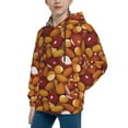 thumbnail image 2 of Kdxio Almond Nuts Pattern Boys Athletic Unisex Boys Girls Hoodie with Pocket Sweatshirts-Large, 2 of 6