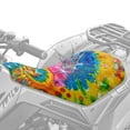 thumbnail image 2 of Uorisanigo ATV Seat Cover Waterproof Colorful Tie Dye 4 Wheeler Seat Cushion Cover for Polaris Sportsman 570 450 850, Polaris Scrambler 400 500 850 1000, Honda Rancher 420, 2 of 7