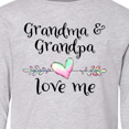 thumbnail image 4 of Inktastic Grandma and Grandpa Love Me- Heart Grandchild Long Sleeve Youth T-Shirt, 4 of 5