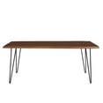 thumbnail image 4 of 74 Inch Dining Table, Brown Black, Wood, Rectangular, Mid Century Kitchen Cafe Bistro Hospitality Restaurant, Modern Contemporary HB34392, 4 of 10