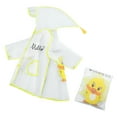 thumbnail image 1 of SNKSDGM My Items Children's Raincoat Boy Girl Cartoon Rabbit Pattern Eva Transparent Poncho with Hat Fashion Transparent Made in Canada, 1 of 7