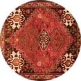 thumbnail image 1 of Ahgly Company Indoor Round Persian Orange Traditional Area Rugs, 3' Round, 1 of 1