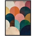 thumbnail image 5 of Kate and Laurel Minimalist Geometric Abstract Jewel Tone Framed Canvas Wall Art by The Creative Bunch Studio 28 x 38 Sylvie Black, Modern, Abstract Art for Wall Decor, Living Room, Bedroom, 5 of 8