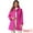 Hot Pink, variant on DARING DIVA Women's Single Breasted Long Outwear Winter Coat Hot Pink S