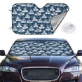 thumbnail image 2 of Kdxio Snow Penguin Print Windshield Sun Shade,UV Rays and Sun Heat Protection,Sunshade for Car Windshield,Car Shade Front Windshield - Small, 2 of 6