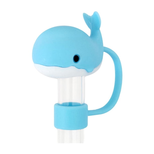 Ruifaya Tapa protectora de silicona con forma de animal marino de dibujos animados X7S3