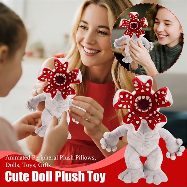 Stranger Care Things Demogorgon Peluche, Demogorgon Bear de Terror, Soft Demogorgons Plush para Regalo de Cumpleaños Navidad (1PCS)