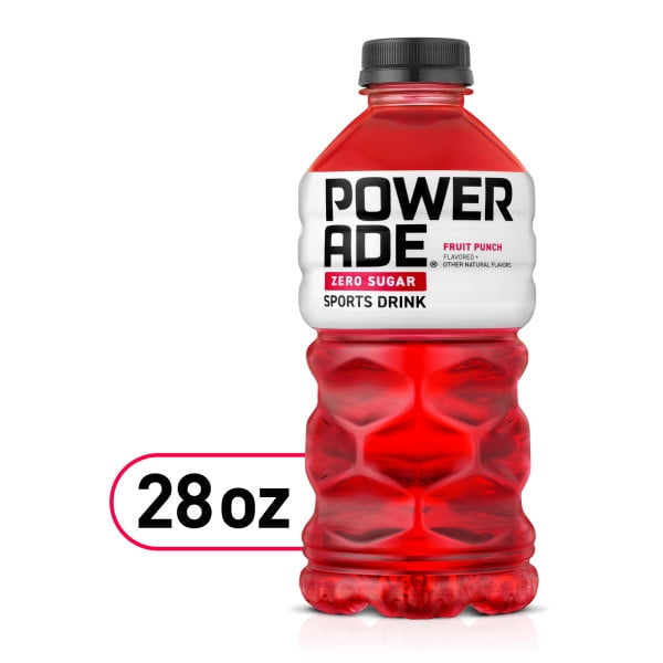 Powerade Zero Sugar Sports Drink, Fruit Punch, 28 Fl Oz Single