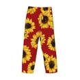thumbnail image 5 of Daiia Men'S Sunflowers On Red Pants,Bottoms Sleep Lounge,Pajama Pants,Pj Bottoms Drawstring And Pockets-X-Large, 5 of 9