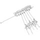 thumbnail image 4 of Creative Bangle with Bell Fringe for Decor Silver Zinc Alloy One Size Fits All, 4 of 5