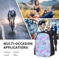 thumbnail image 6 of Balery Watercolor Sea Shells 1 Backpack for Men and Women - Durable 600D Oxford Cloth -Large Capacity, Water-Resistant School, Travel, and Hiking Bag, 6 of 7