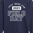 thumbnail image 3 of Instant Message - Here For Field Day  - Toddler And Youth Long Sleeve Graphic T-Shirt, 3 of 6