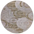 thumbnail image 2 of Addison Rugs Chantille Indoor/Outdoor Transitional Geometric Brown Machine Washable Round Rug, 8' x 8', 2 of 7