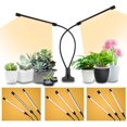 thumbnail image 4 of Grow Light, Vislone USB Plant Light Sunlight White Full Spectrum Lighting Angle Adjustable Desktop Clamp Growing Lamp for Indoor Plants 5 Dimmable Levels 4/8/12H Timer, 4 of 8